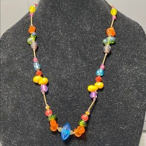 28” Colorful Beaded boho Necklace